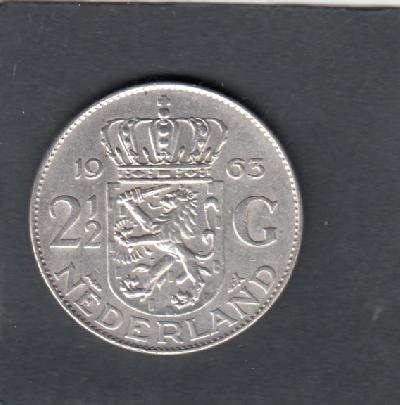 Beschrijving: 2 1/2 Gulden JULIANA 